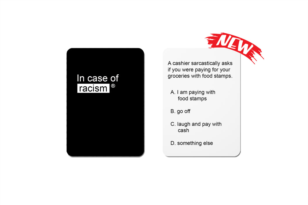 In Case of Racism: Card Game